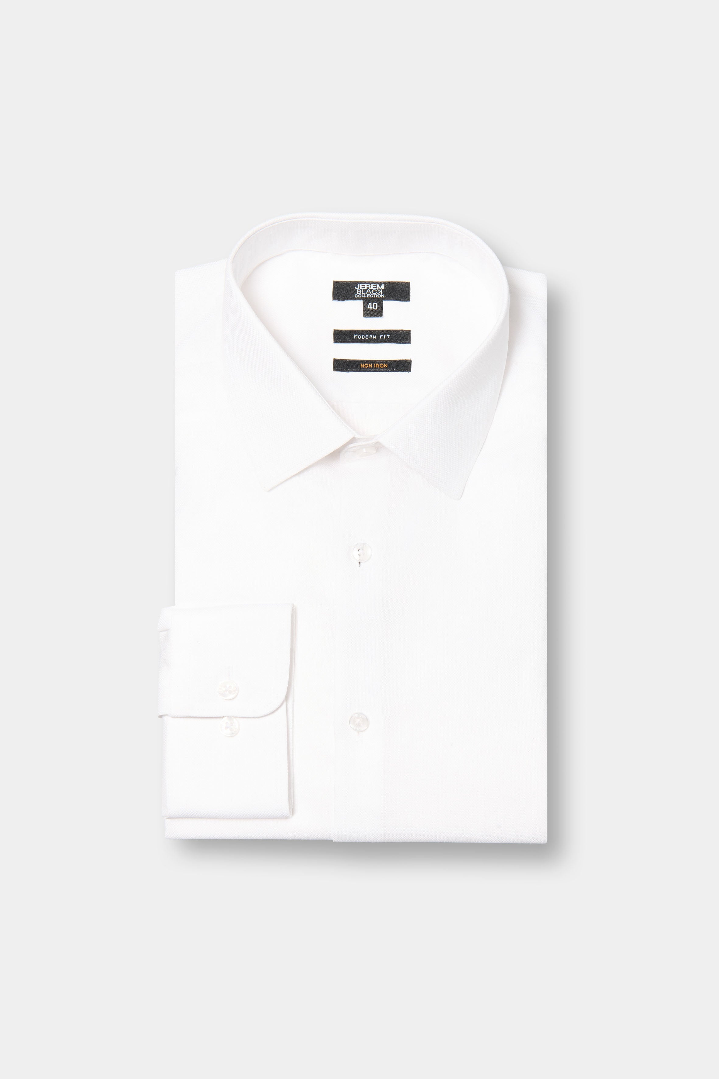 ligne jerem black   chemise texturée pur coton   coupe ajustée avec pinces au dos   col semi-italien avec baleine amovible   poignets arrondis ajustables à deux boutons   int...