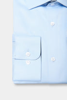 ligne jerem black   chemise bicolore texturée en coton   coupe ajustée avec pinces au dos   col semi-italien avec baleine amovible   poignets arrondis ajustables à deux bouto...