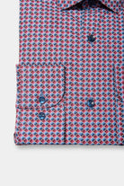 ligne jerem black 
 chemise texturée à motifs fantaisie 
 coupe ajustée avec pinces au dos 
 petit col italien avec baleine amovible 
 poignets carrés à un bouton 
 gros grai...