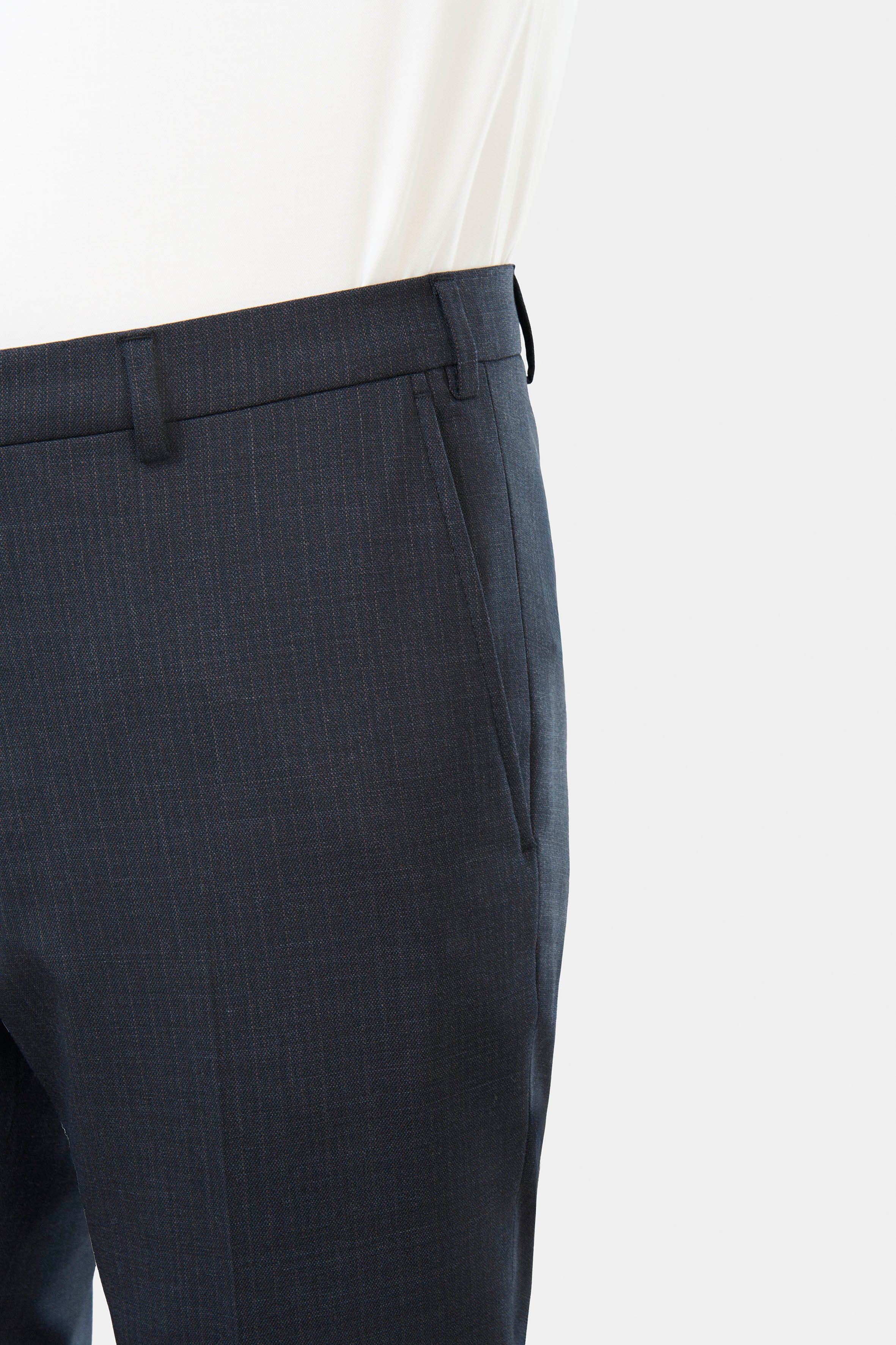 ligne jerem black   coupe droite pour un style intemporel   tissu sergé de laine vierge chiné teinte en fil à fil de la maison italienne vitale barberis canonico   hausse de ...