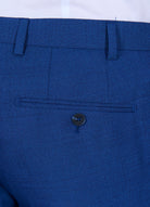 ligne jerem black   coupe droite pour un style intemporel   prince de galles fondu stretch   hausse de ceinture sartoriale   fermeture avec zip et crochet sous-patte   poches...